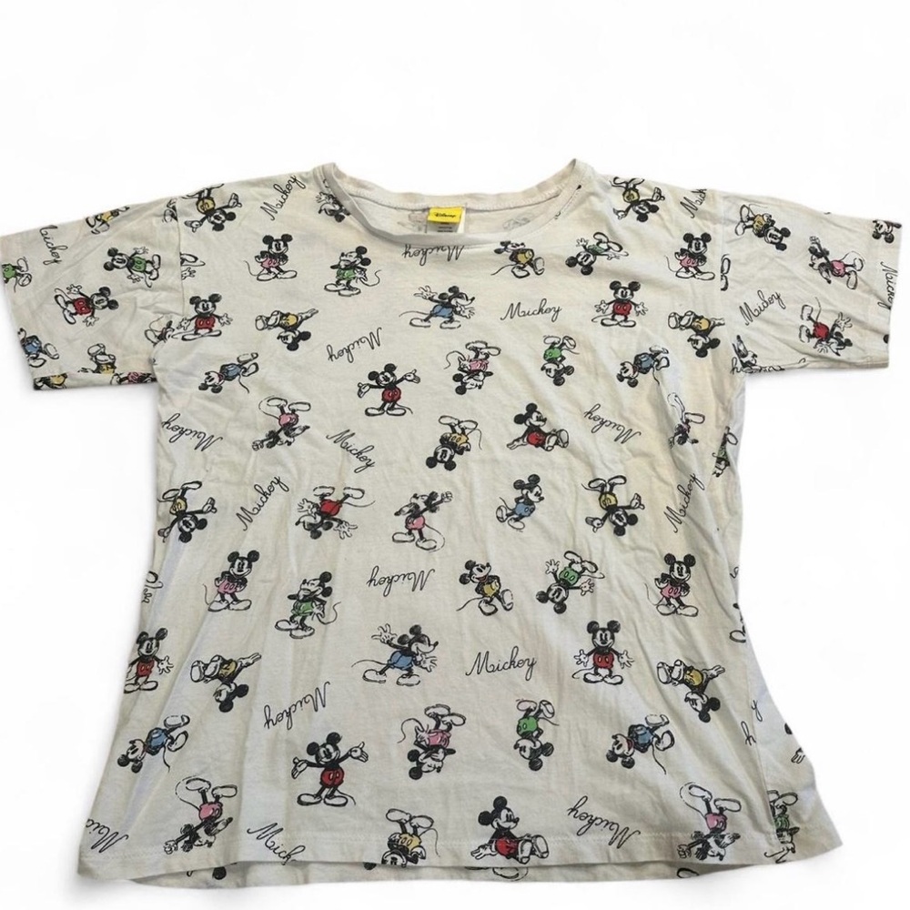VTG Mickey  Mouse Disney Women's Shirt 90s Sz S Vacay Retro Fandom Classic Chic